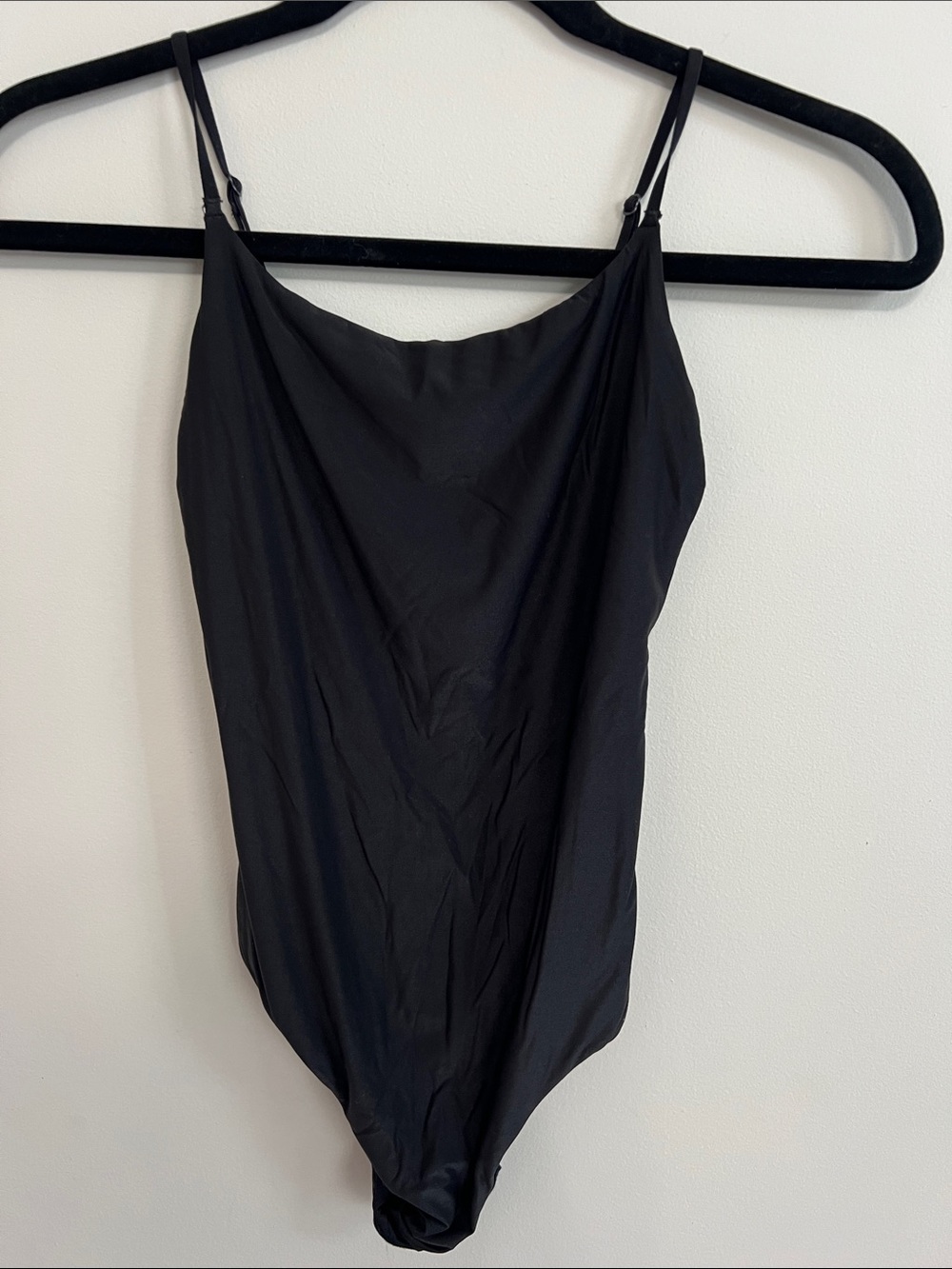 Aeri Smoothez Classic Black Convertible Slip Bodysuit, Size S